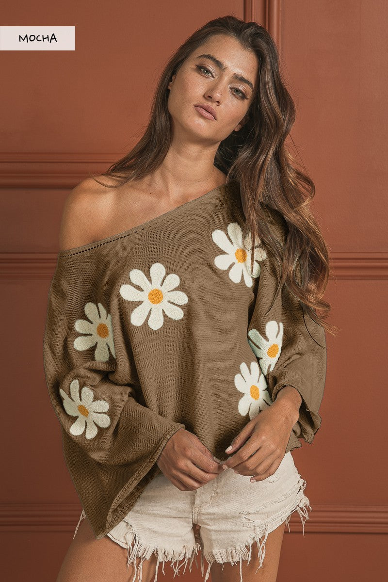 Oops-A-Daisy Knit Top