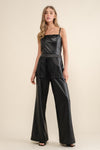 Party On Leather Jumpsuit