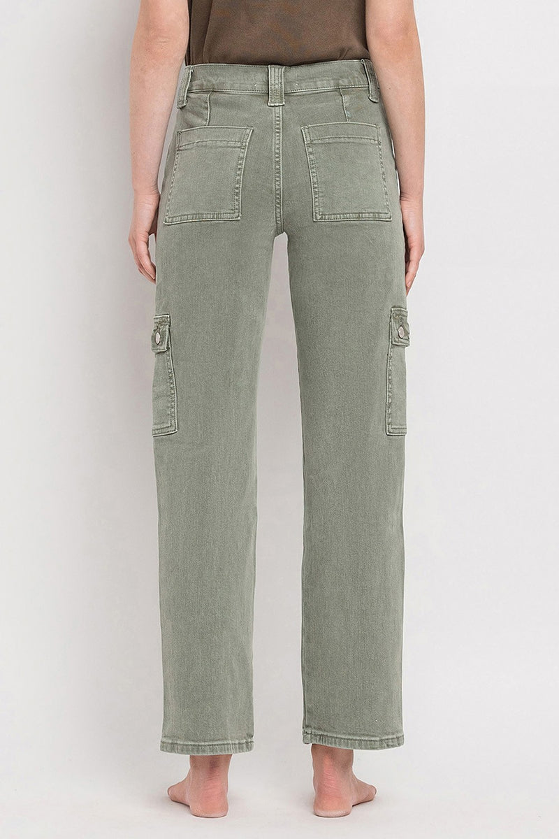 Never Too Late Cargo Straight Jeans