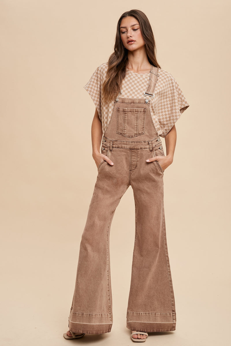 Perfect For You Flare Overalls