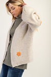 Slouchy Flower Cardi