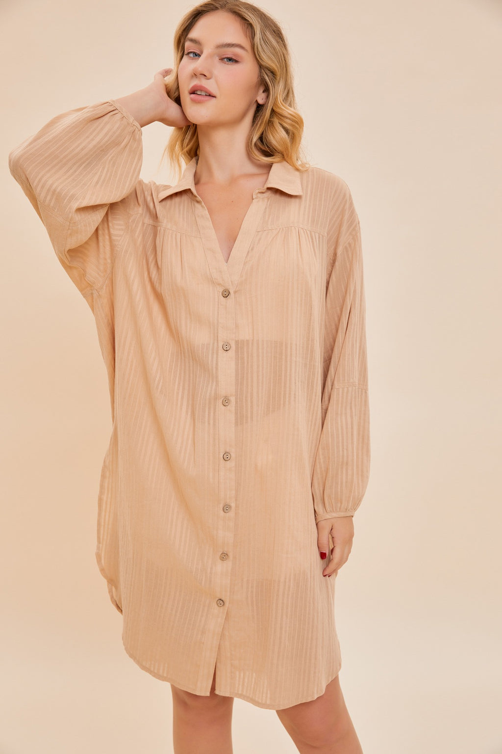 Just As You Are Button Up Tunic
