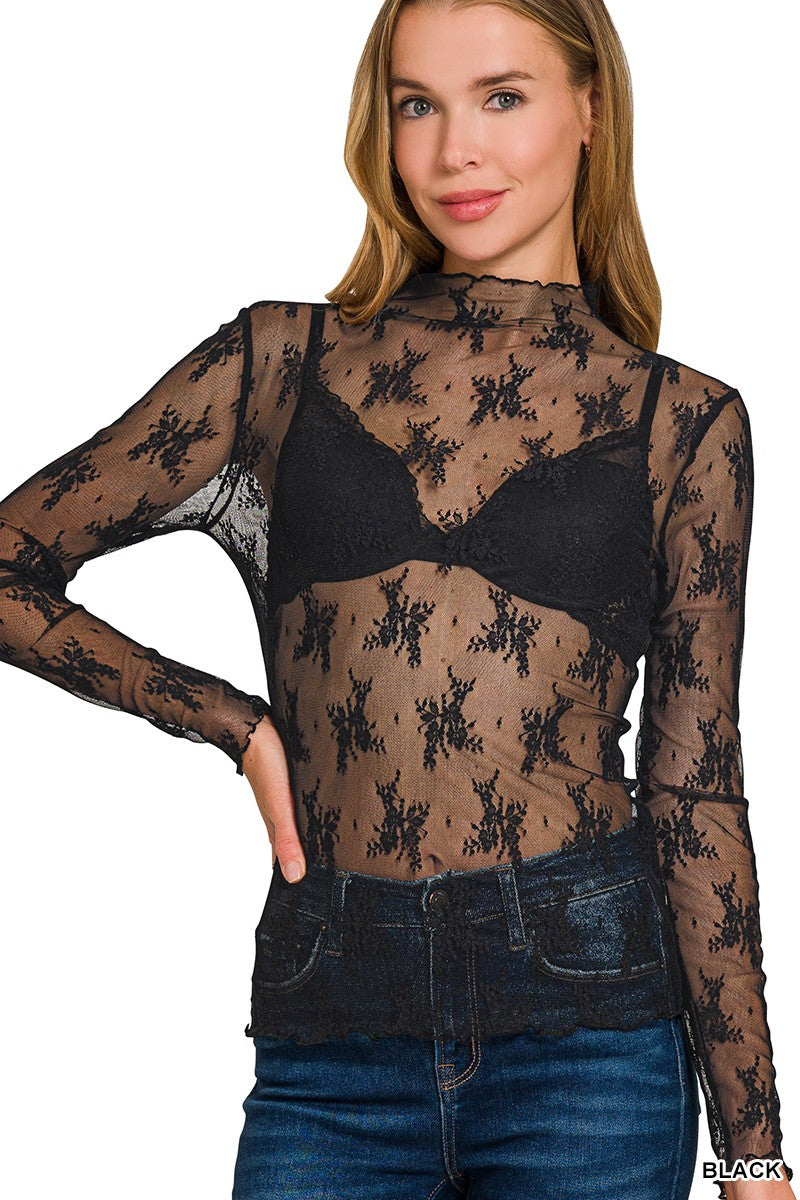 Girly Lace Top