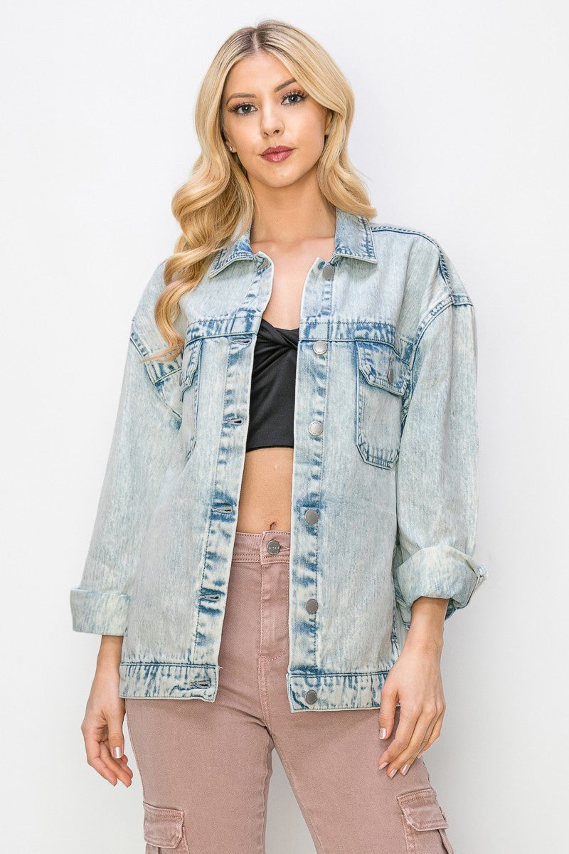 Edgy Oversized Jacket