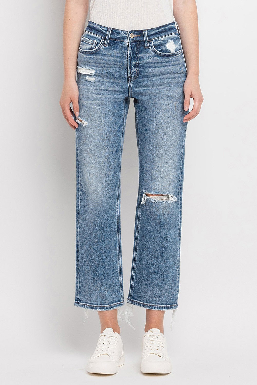 Feeling Your Best Crop Straight Leg Jeans