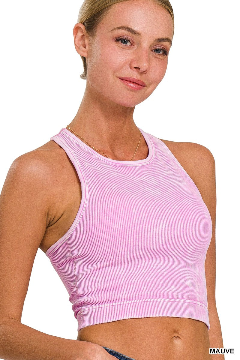 Meredith Ribbed Crop Tank