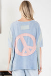 Colorblock Peace Top