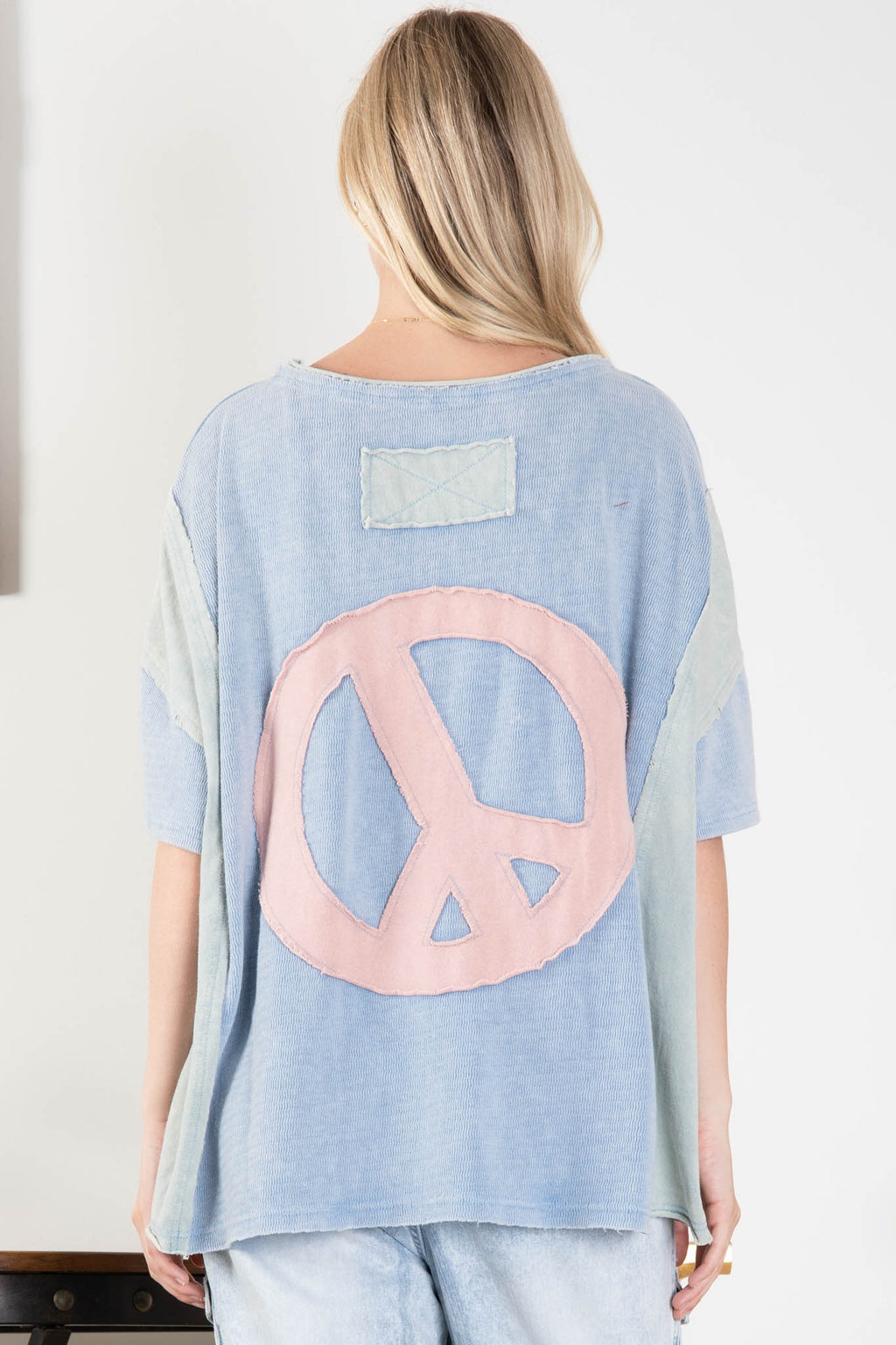 Colorblock Peace Top
