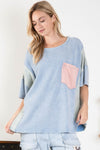 Colorblock Peace Top