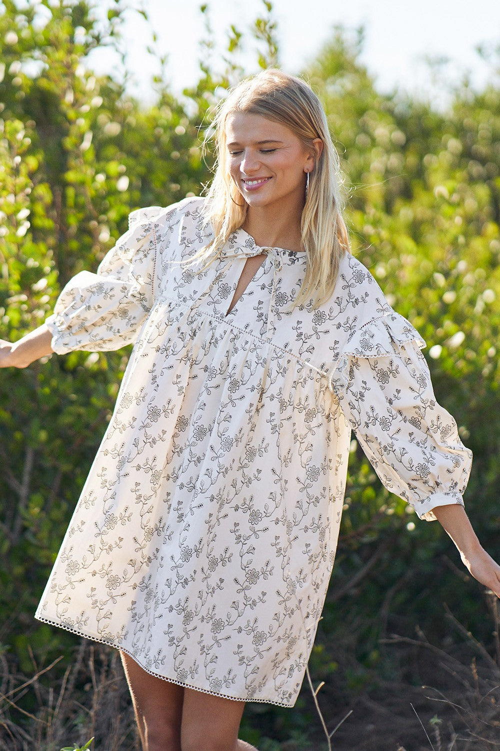 Vintage Print Dress