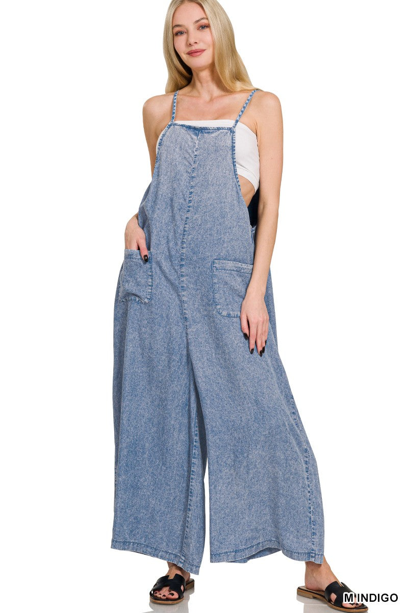 Indigo Chambray Jumpsuit