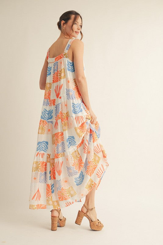 Orange Mix up Dress
