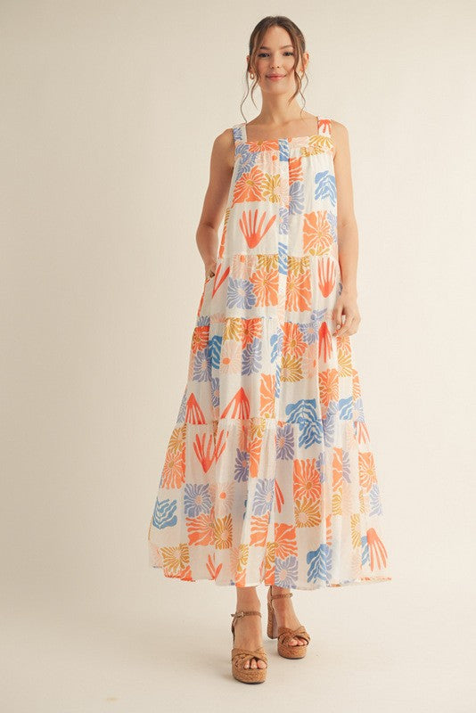 Orange Mix up Dress