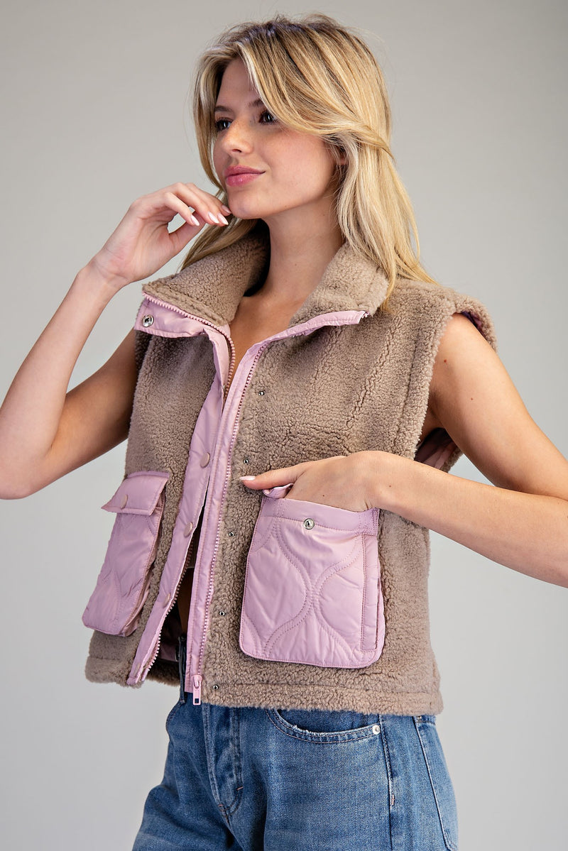 Mocha Blush Vest