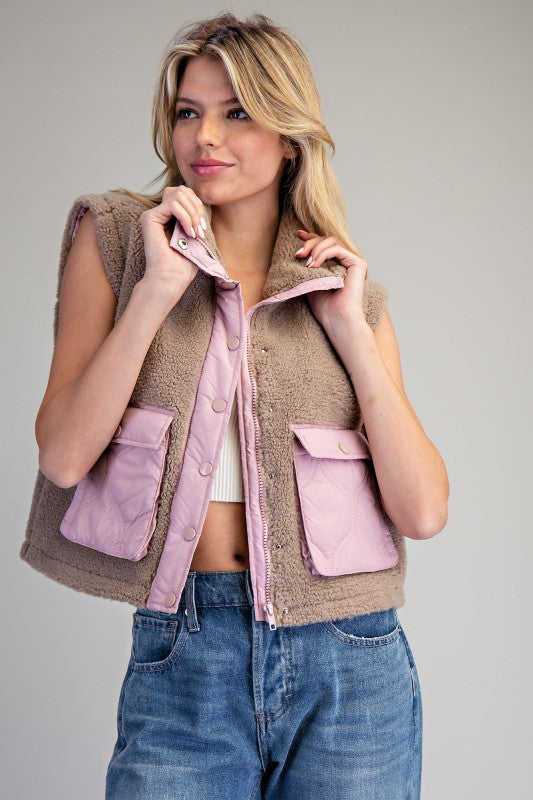 Mocha Blush Vest