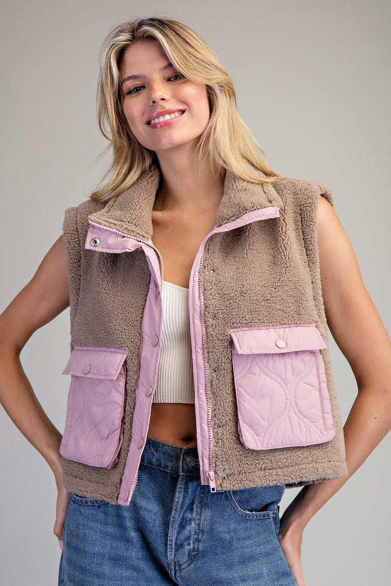 Mocha Blush Vest