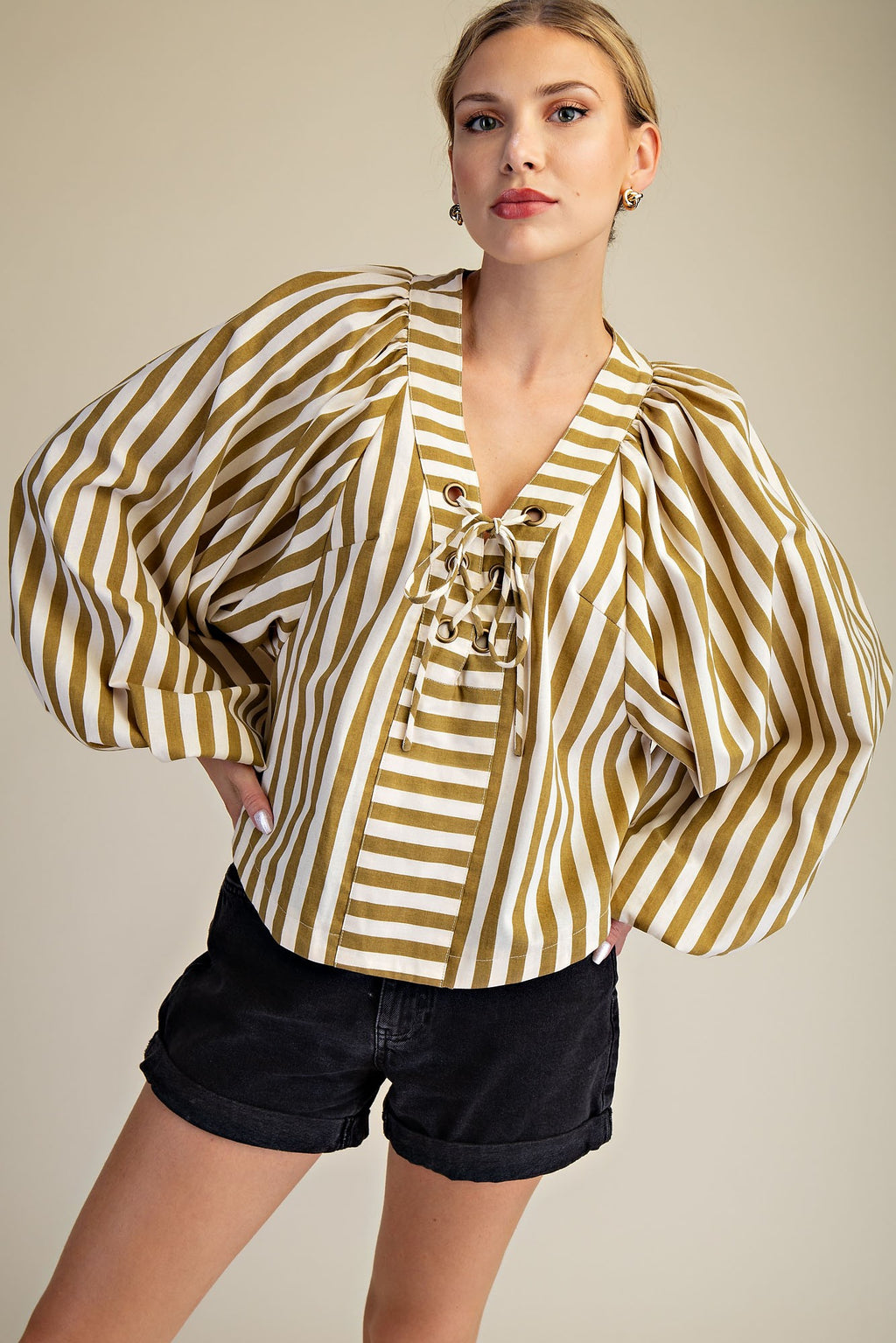 Lace Up Top