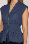 Denim Blue Top
