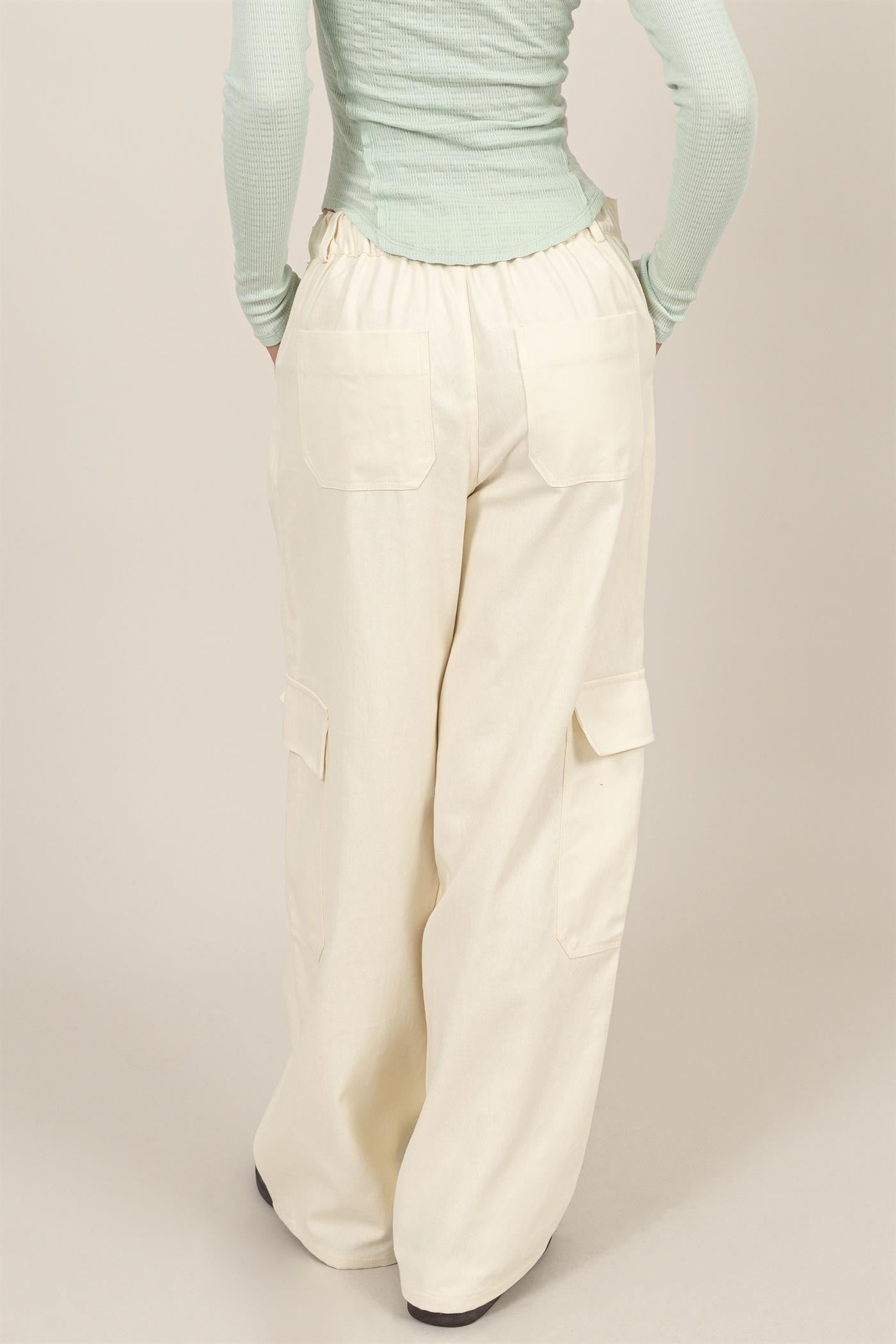 bow.a ボウエー 水際 WIDE PANTS BEIGEベージュ サイズS