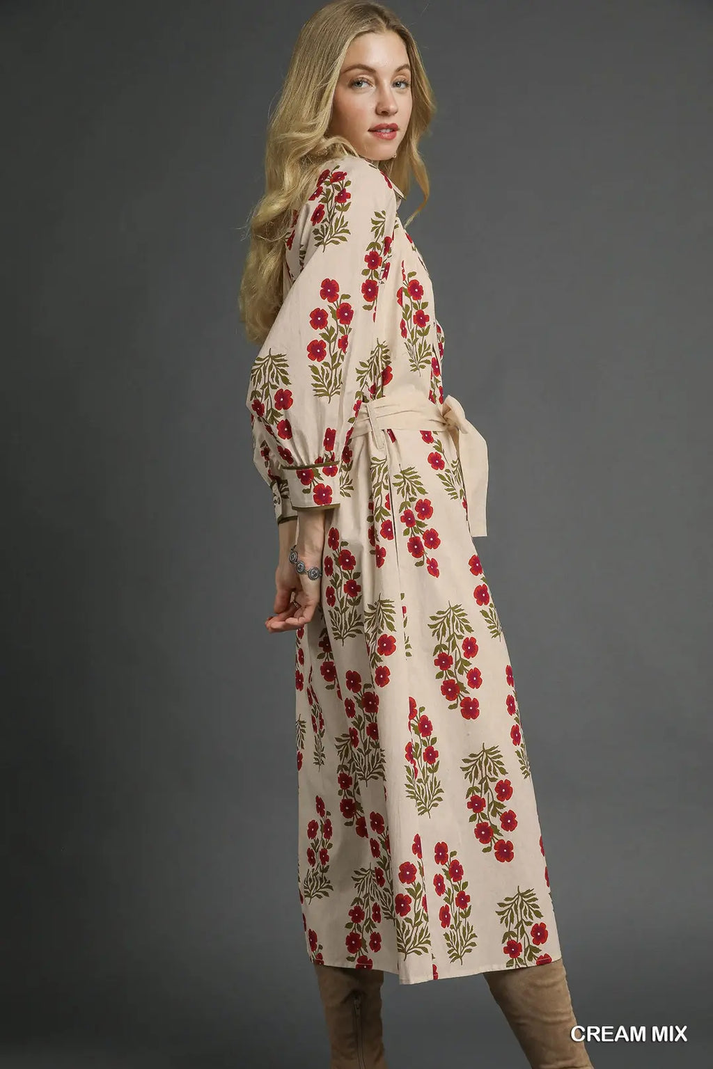 Fall Floral Dress