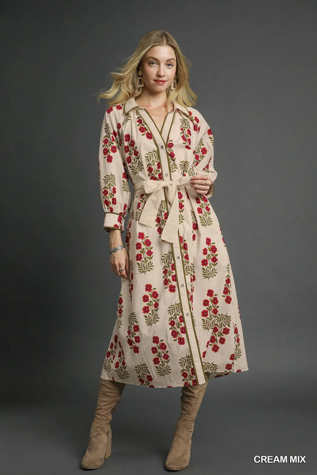Fall Floral Dress