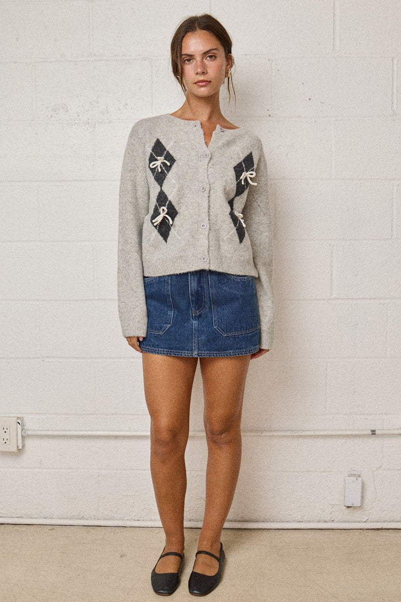 Diamond Bow Cardigan