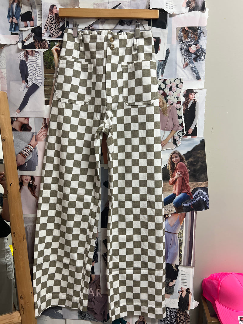 Demi Checkered Pants
