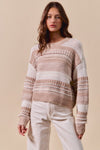 Relaxed Vibe Stripped Sweater