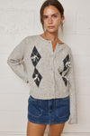 Diamond Bow Cardigan