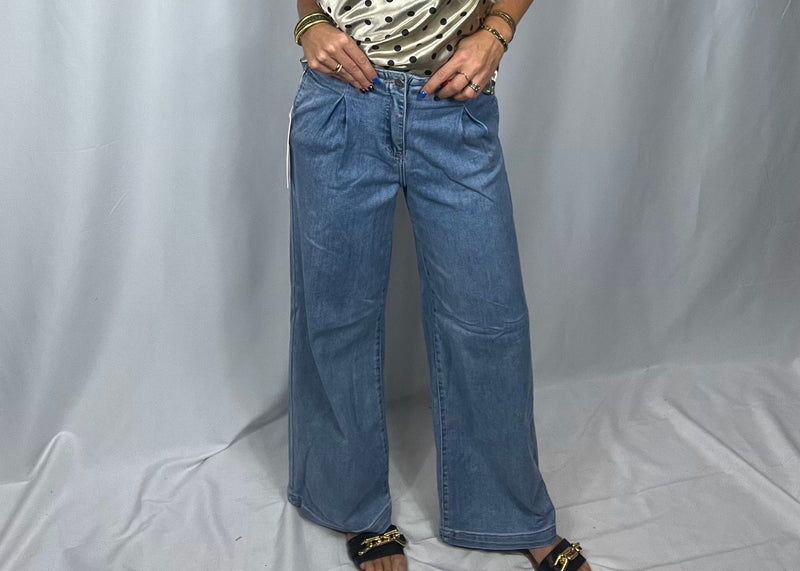 Slouchy Wide Leg Denim