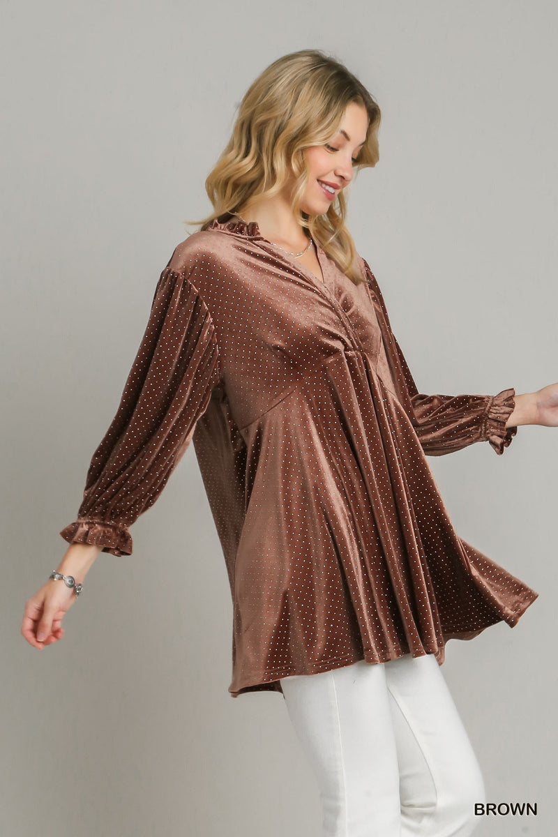 Beaded Tunic Top