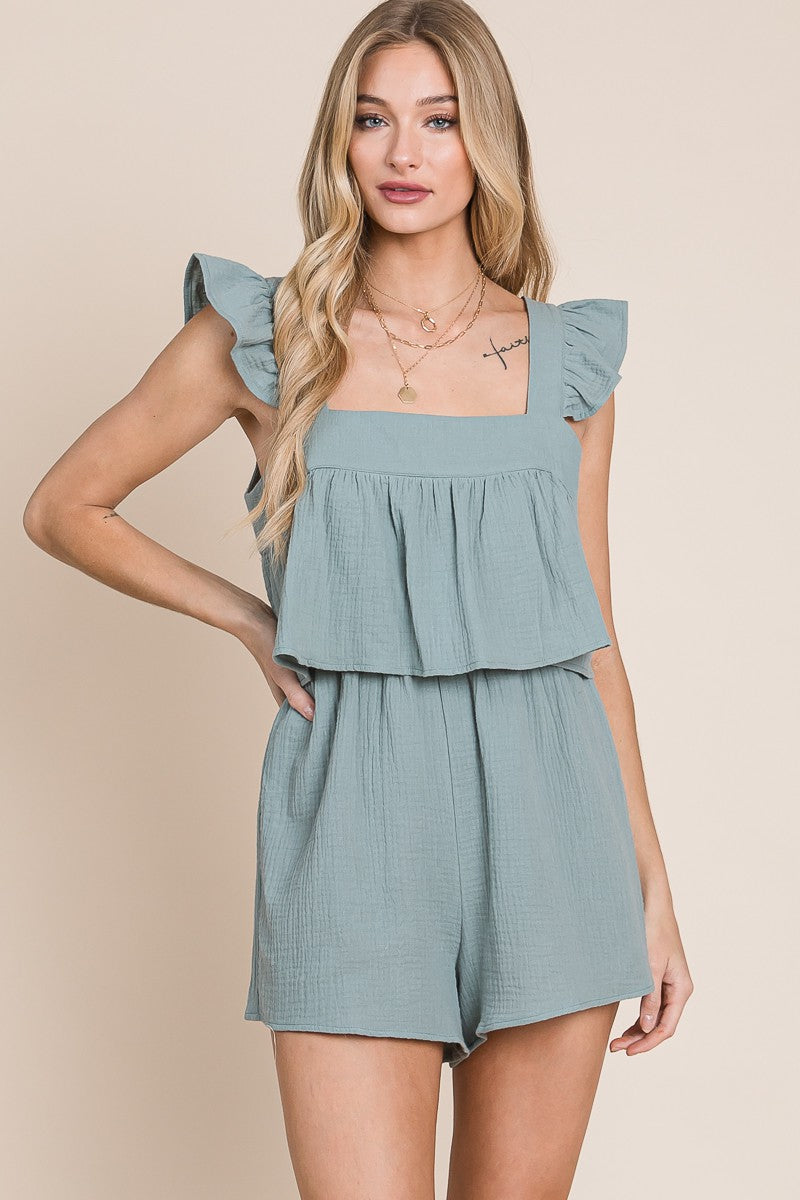 The Dusty Sage Romper