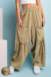 Olive Wide Leg Pants