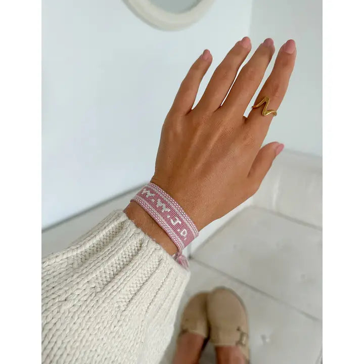 WWJD Embroidered Bracelet