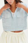 Separated Denim Top