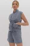 Nothing But The Best Quilted Denim Vest