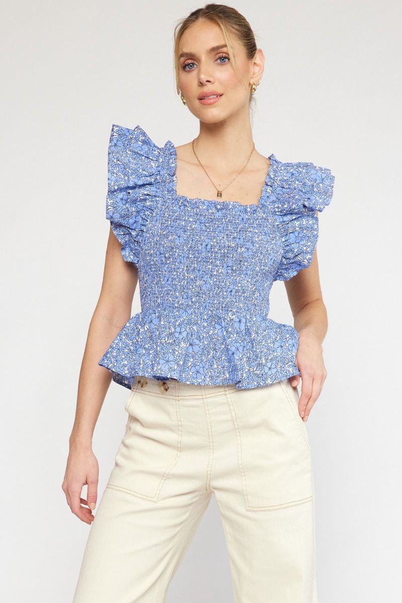 Frilly and Floral Top