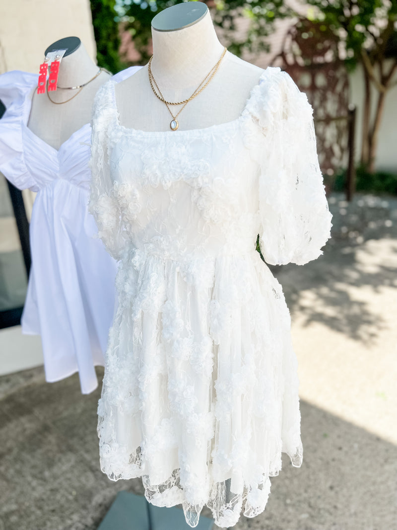 Poplin White Dress