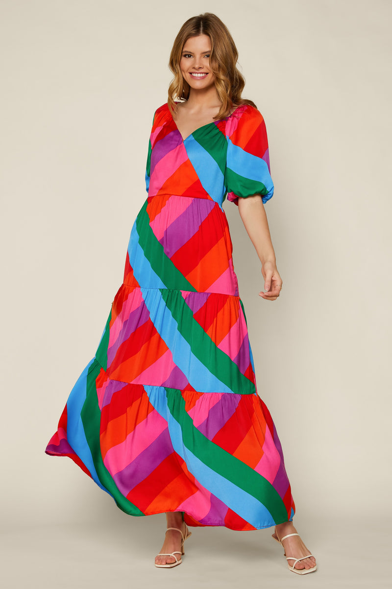 Rainbow Row Maxi