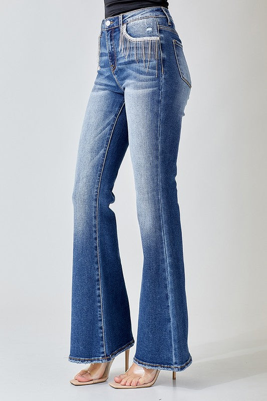 Gone Country Embellished Flare Jeans