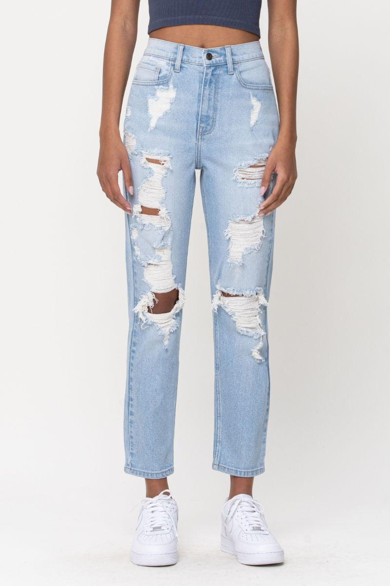 Favorite Notification High Rise Mom Crop Jeans