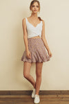 Sunday Ditsy Flared Mini Skirt